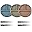 PandaEar Baby Feeding Set, 3 Pack Toddler Plates with 3 Spoons, 100% Silicone Divided Suction Plate for Babies, BPA-Free, Dishwasher and Microwave Safe -Blue/Red/Brown
