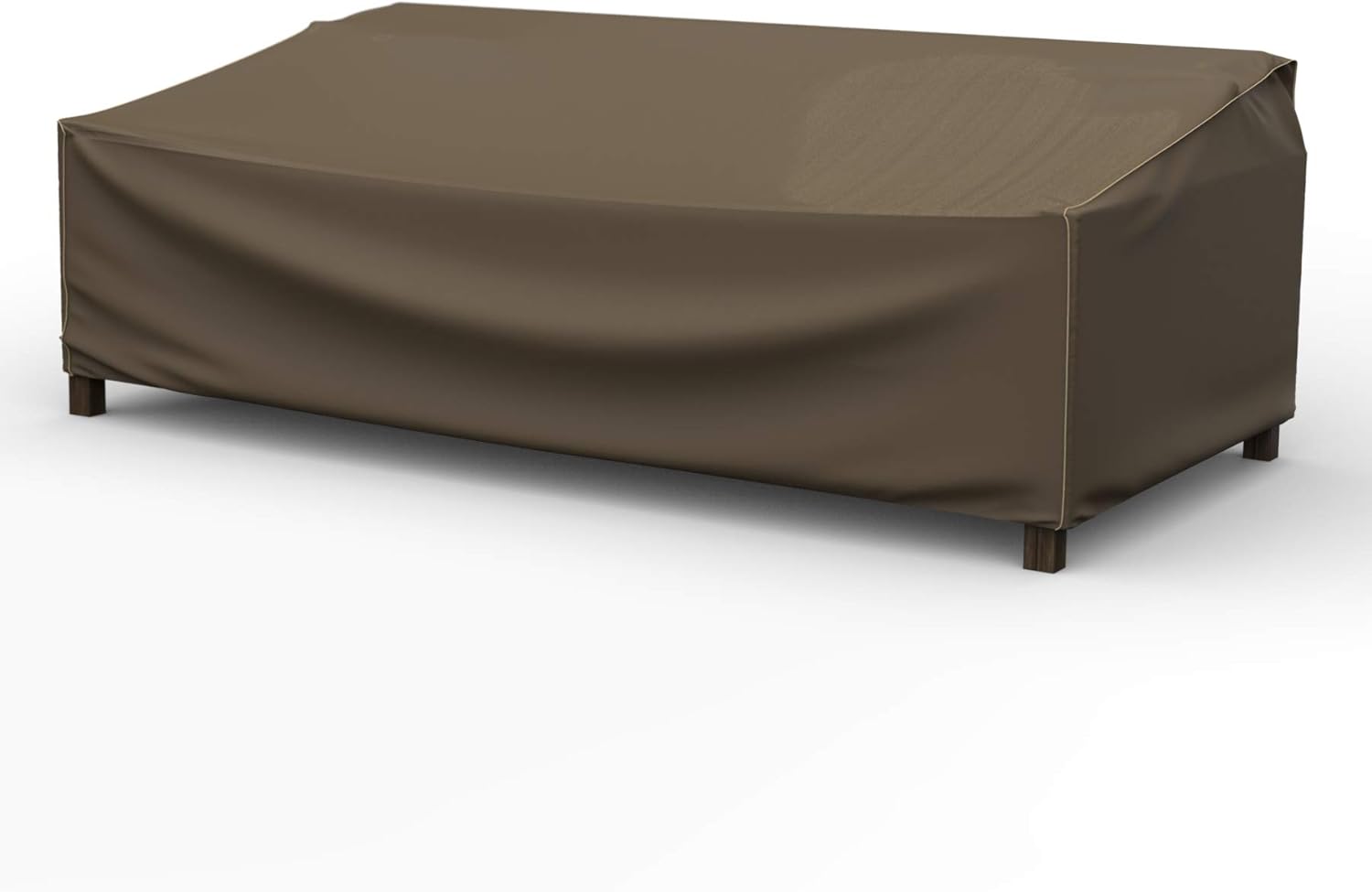 Budge P3A02BTNW3 StormBlock Hillside Patio Sofa Cover Premium, Outdoor, Waterproof, Extra-Extra-Large, Black and Tan Weave