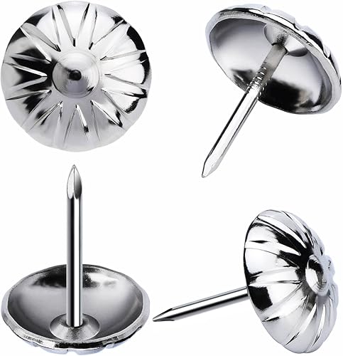 Miniatura 6 de Tachuelas de tapicería para muebles, clavos de tapicería vintage de 34 pulgadas, 100 tachuelas de muebles resistentes para tapicería, clavos de