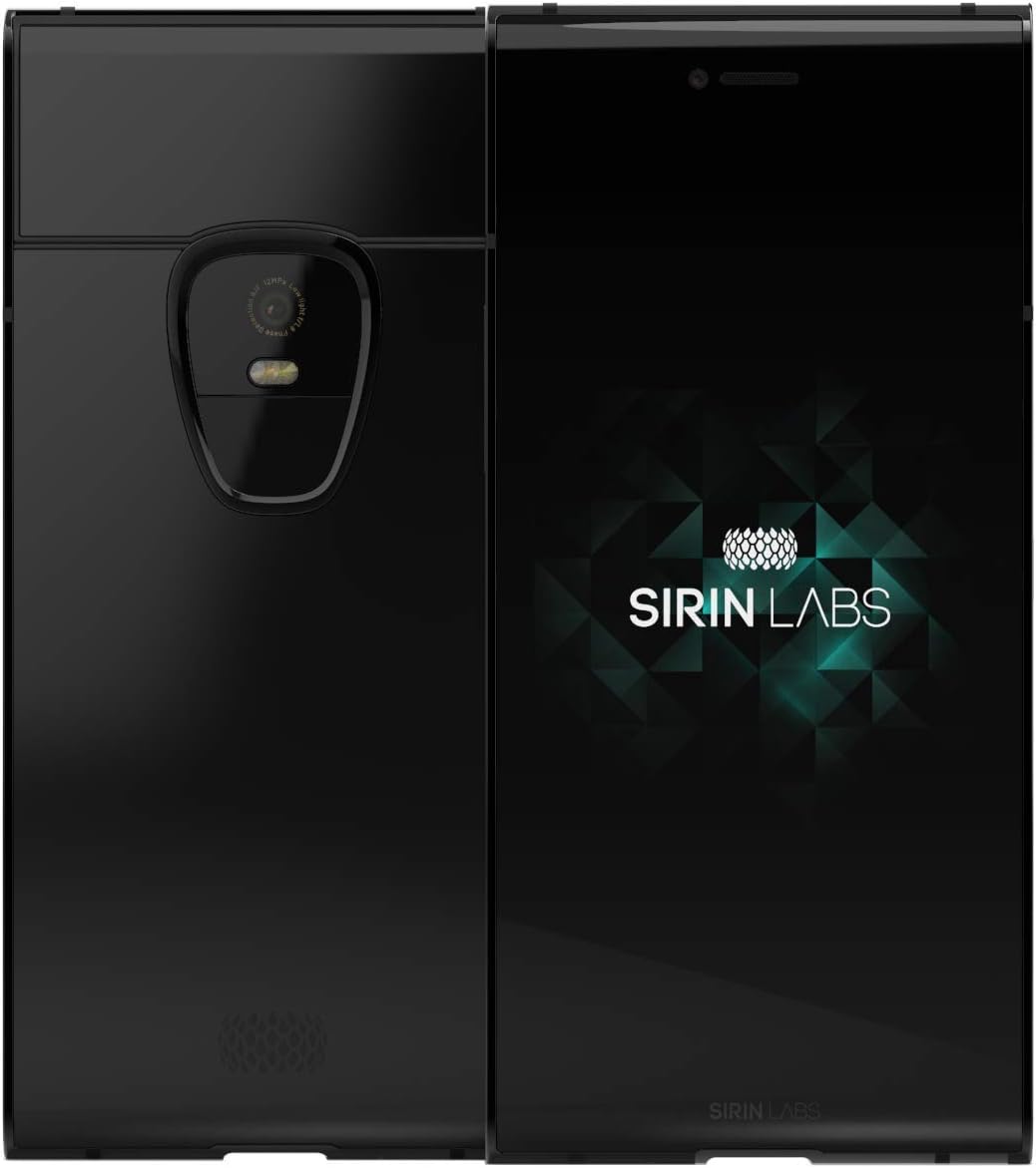 FINNEY Elegant Model, SIRIN OS Blockchain Smartphone with Built In Cold Wallet - Coal Black