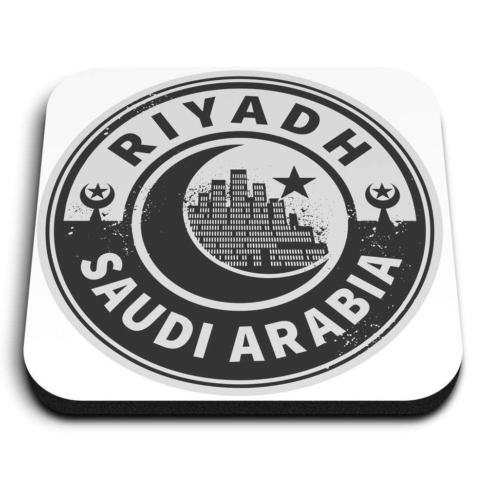 Destination Vinyl Ltd Multicolor 1 X Square Mdf Fridge Magnet - Saudi Arabia Riyadh Travel 40720