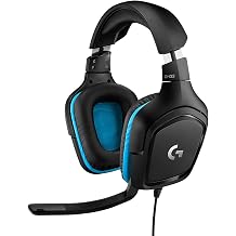 Logitech G432 Wired Gaming Headset 7.1 Surround Sound DTS Headphone X 2.0 boom microphone with flip mute ear pads with artificial leather PC / Mac / Xbox One / PS4 / Nintendo Switch Black