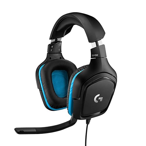 Logitech G G432 Cuffie Gaming Cablate, Audio Surround 7.1, DTS: