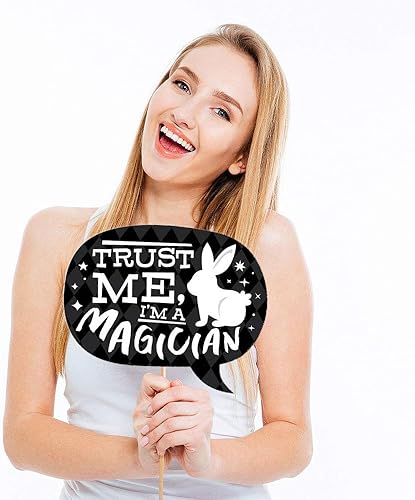 Miniatura 4 de Big Dot of Happiness Ta-Da, Magic Show - Kit de accesorios para cabina de fotos para fiesta de cumpleaños, 20 unidades