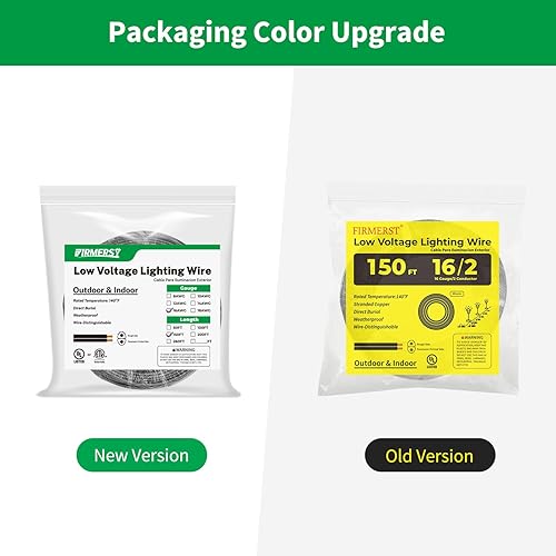 Miniatura 9 de FIRMERST Alambre de cobre de la iluminación del paisaje de la baja tensión 162 100 pies listado UL