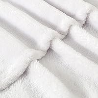 Vista 146 de BEDELITE Fleece Blanket White Throw Blanket for Couch & Bed, Luxury Plush Cozy Fuzzy Blanket 50" x 60", Super Soft Warm Lightweight Throw Blanket