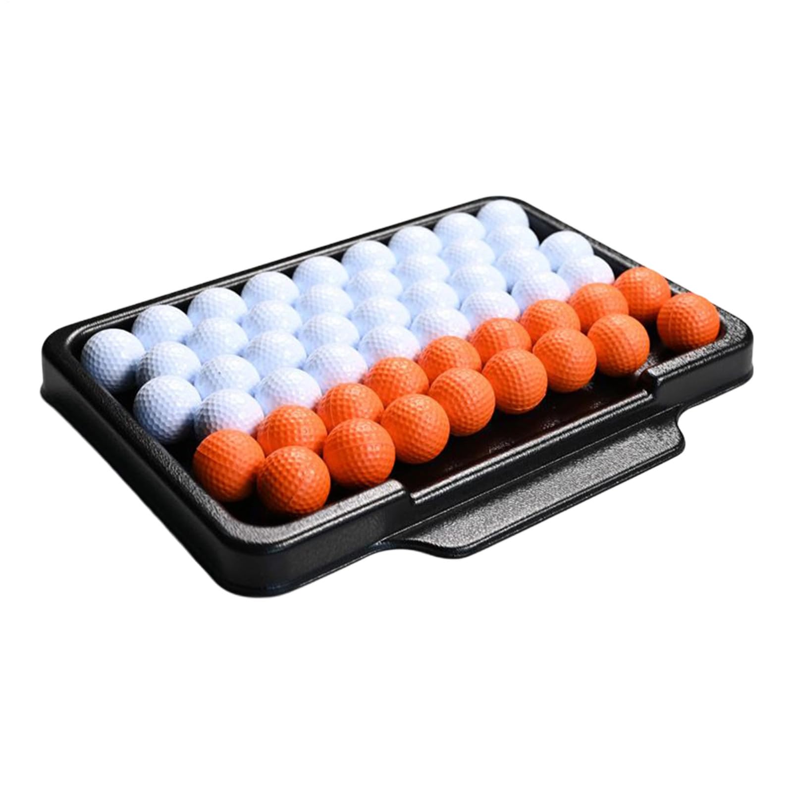 Plateau pour balles de golf – PVC 43 x 32,5 x 4 cm | Récipient pour balles de golf | Tapis en T Golf1 pour la pratique du terrain de conduite, l'entraînement au swing, l'organisation, l'utilisation