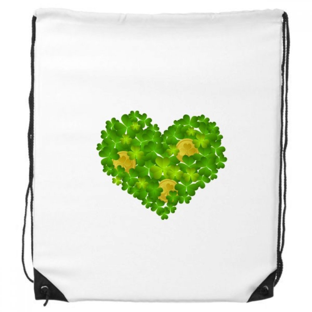 Morral de lazo de trébol de cuatro hojas para compras cómodas 2