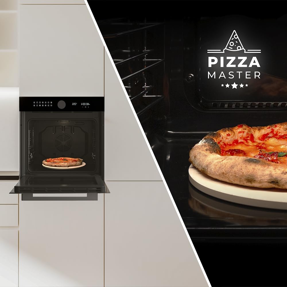 Cecotec Bolero Hexa P516000 Einbau-Backofen Pyrolyse 73L 3250W 14 Funktionen Dual Display Schwarz