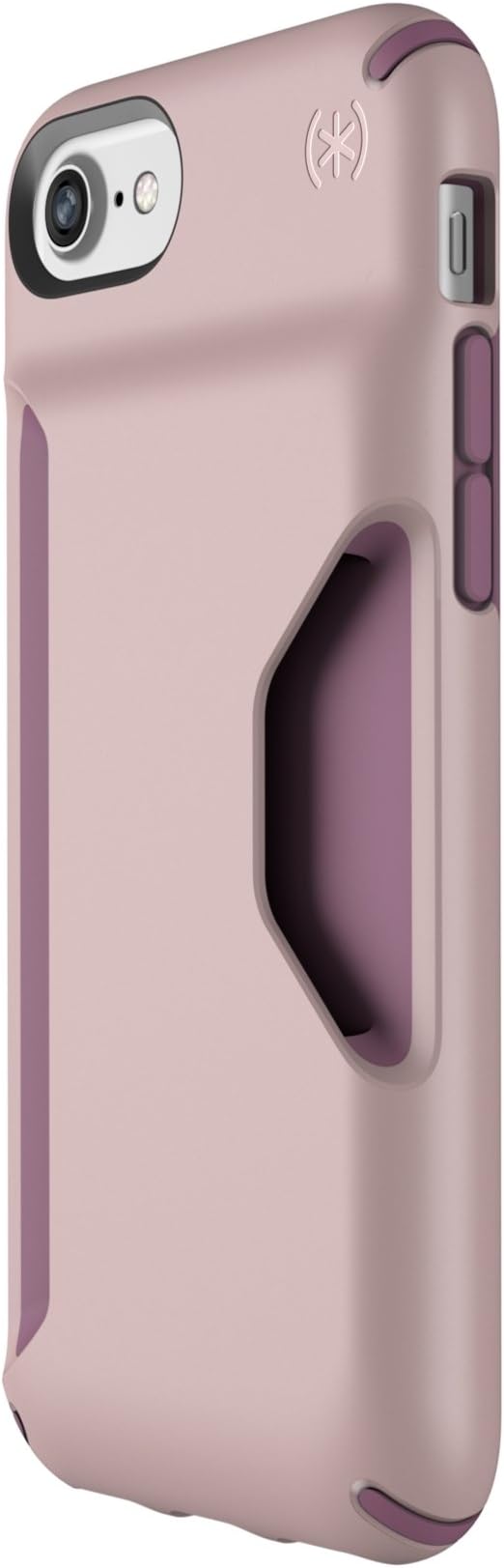 Speck Products Presidio Wallet iPhone SE 2020 Case/iPhone 8/7/6S/6 - Clay Pink/Plum Berry Purple