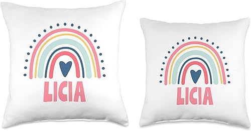 Miniatura 3 de Licia Name Custom Woman Myth Legend Pink Birthday Party Throw Pillow, 18x18, Multicolor