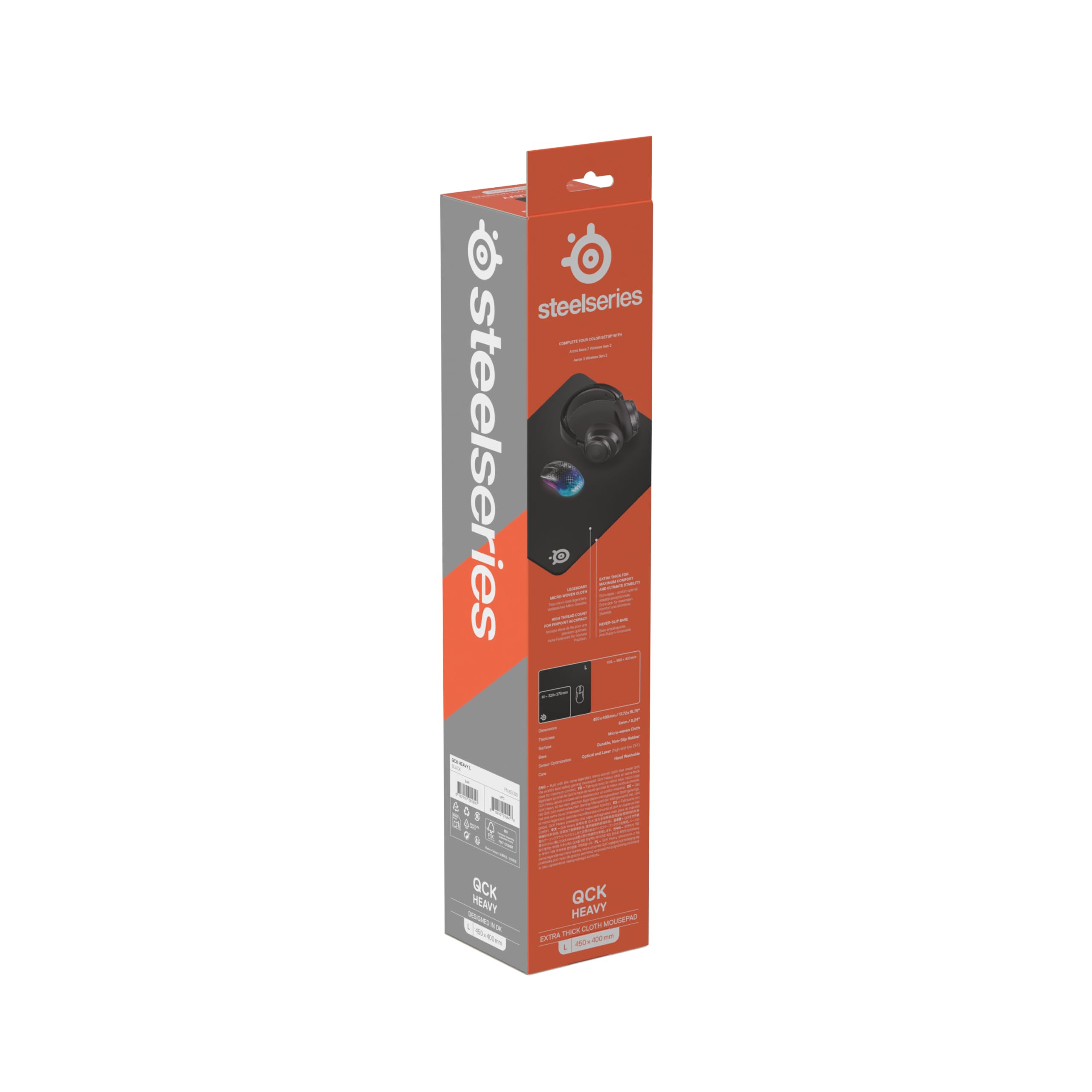 SteelSeries QcK heavy Mauspad schwarz