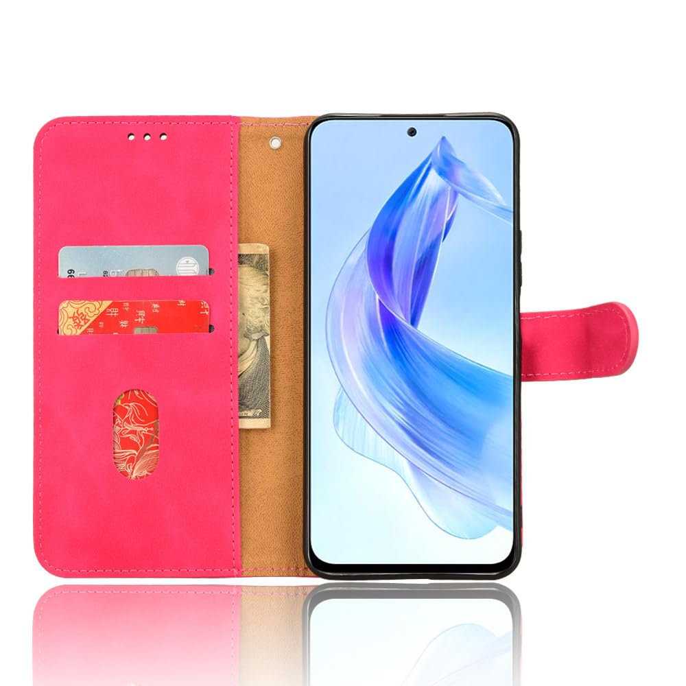 Funda Tipo Libro Para Honor 90 Lite De Piel PU Con Soporte Magnético, Ranuras Para Tarjetas Y Cierre Imantado