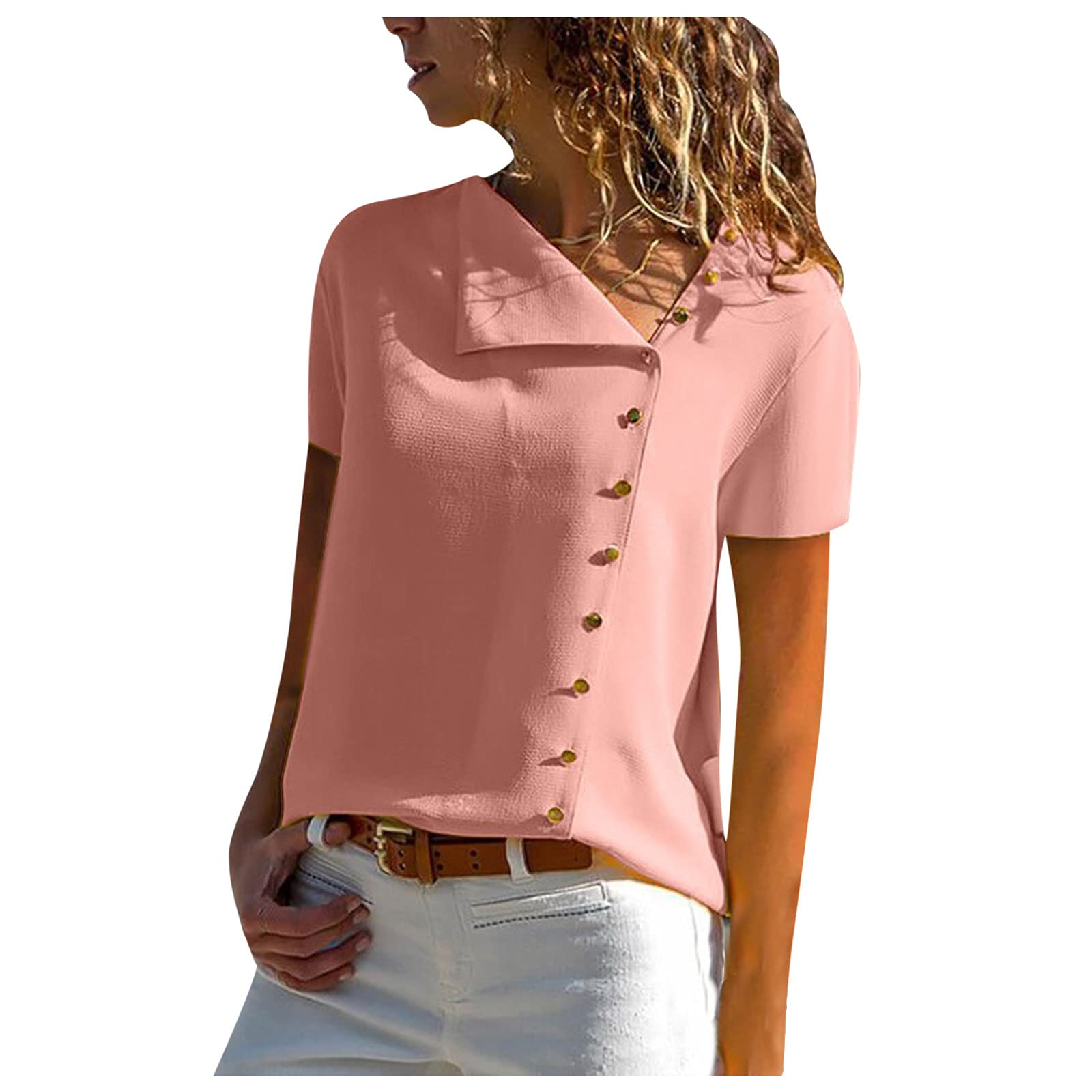 Damen Bluse Mit Knopfleiste - Elegantes Leinenhemd Für Lässige Outfits