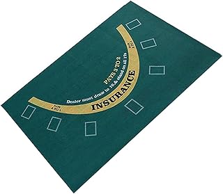 Generisch Doppelseitige Pokermatte, Craps-Tisch & Blackjack Filz, aufrollbare -Roulette-Tischmatte für Kaffeetisch Craps & Blackjack (23,62 x 35,43 Zoll)