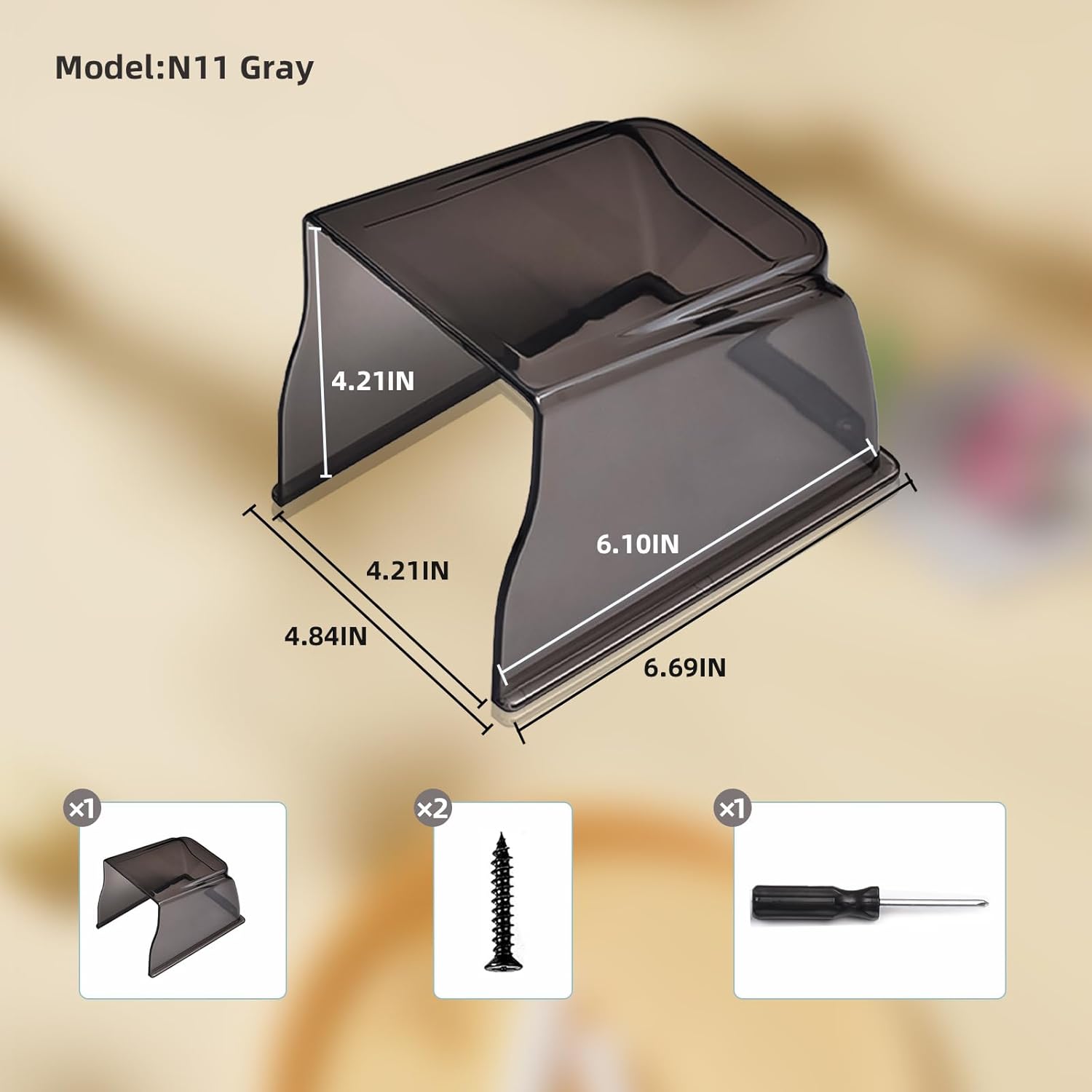 Weatherproof Rain Covers for Outside Door Locks - Plastic Water Shield for Access Control Keypad