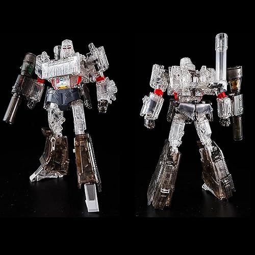 Miniatura 5 de 9.8in Transparente Megatron Transformando Juguete Decepticons Pistola Modelo Robot Figura de Acción KO Versión