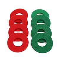 Vista 1 de UTSAUTO Battery Terminal Anti Corrosion Washers Fiber 8 Pieces Battery Terminal Protector (4 Red and 4 Green)