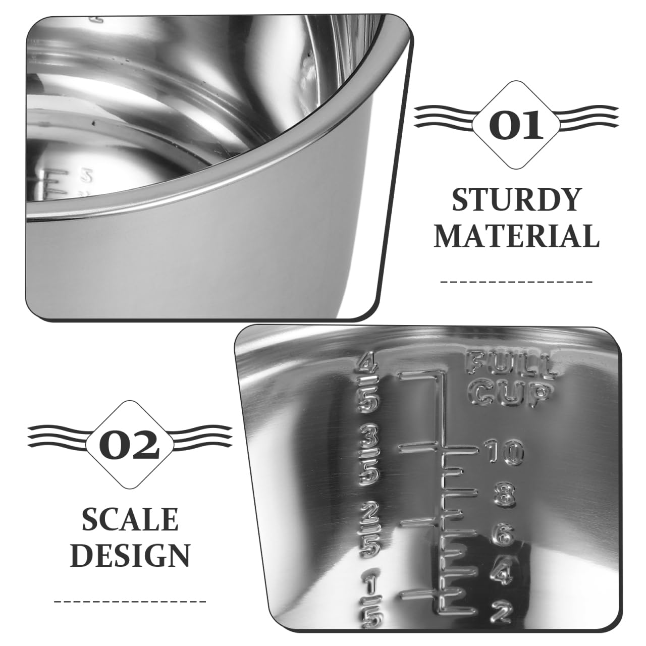 SOIMISS Pot Intérieur Cuiseur Riz 5L en Acier Inoxydable 304 Résistant et Polyvalent, Doublure Universelle pour Cuiseur Riz et Ustensiles de Cuisine INOX