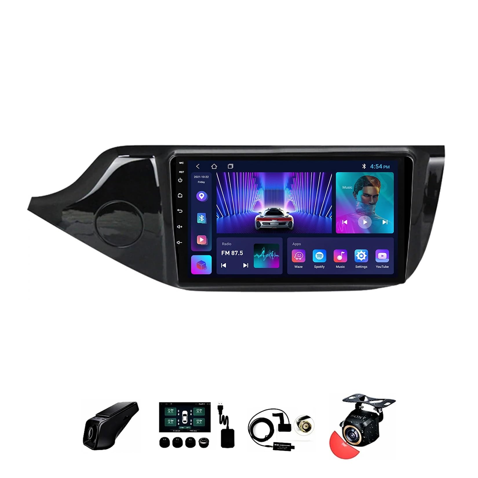9 cali Android 12 Radio samochodowe 2 DIN dla KIA Ceed CEED JD 2012-2016 z kamerą zapasową Bluetooth sterowanie kierownicą GPS Navi CarPlay bezprzewodowa (rozmiar: S600 8+256G)