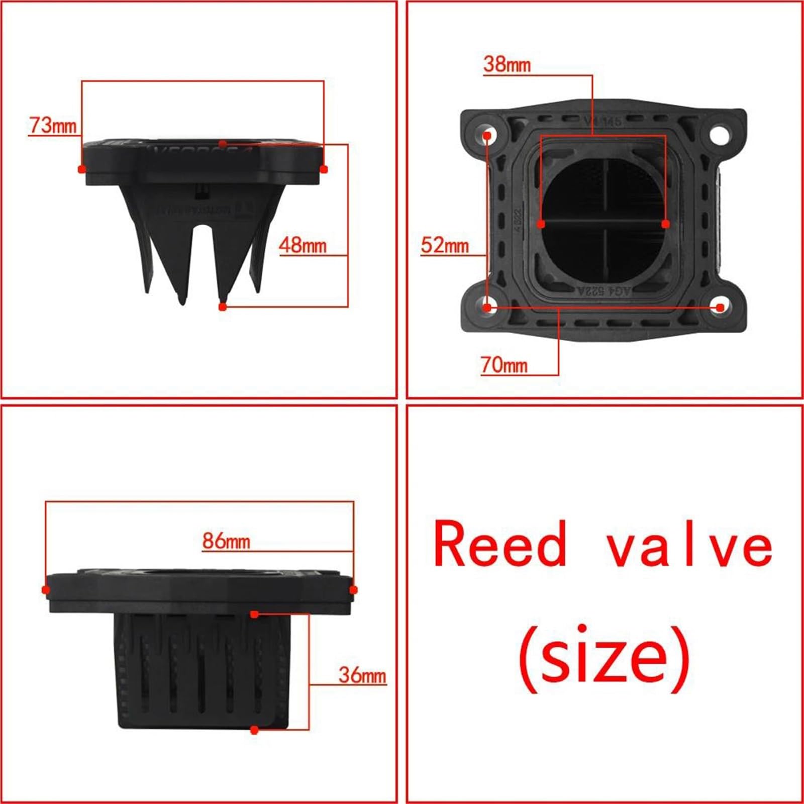 Système De Soupape À Clapet Vforce 4 VFORCE-4 V4145 pour Moto pour Yamaha Blaster 200 YFS200 DT200R 1988-2006 (Toutes)