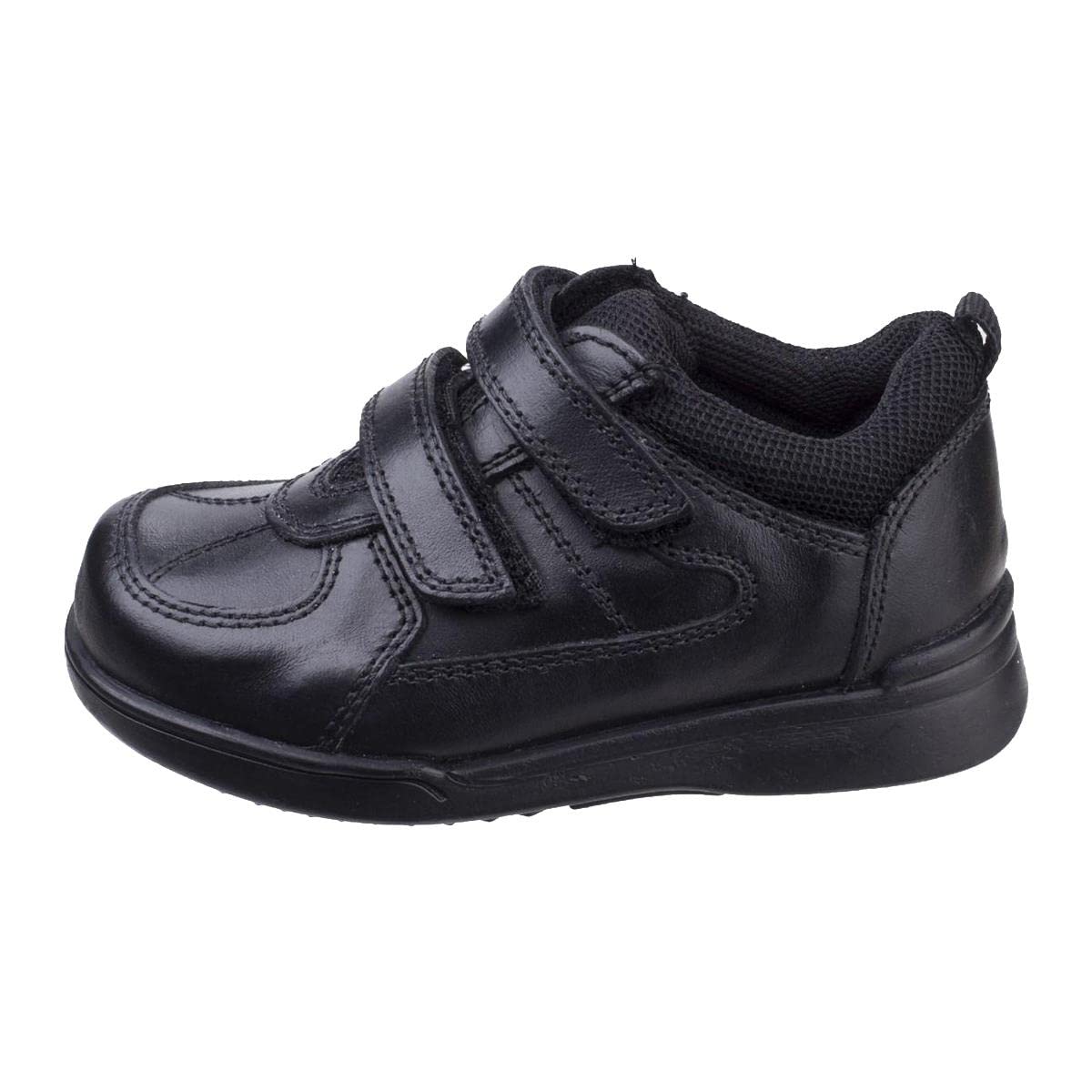 Hush Puppies Boy's Liam School Uniform Shoe, Black, 10 UK Child