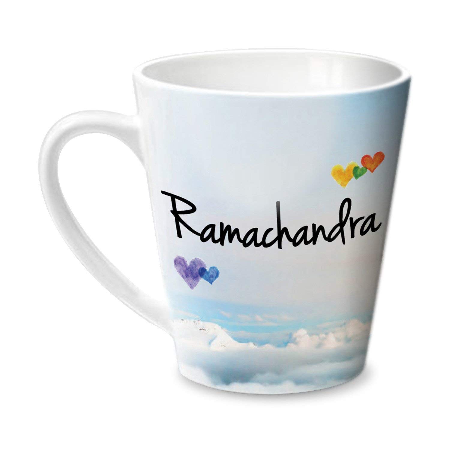 Hot Muggs® Simply Love You Ramachandra Conical Personalised Name Ceramic, 315ml, 1 Unit