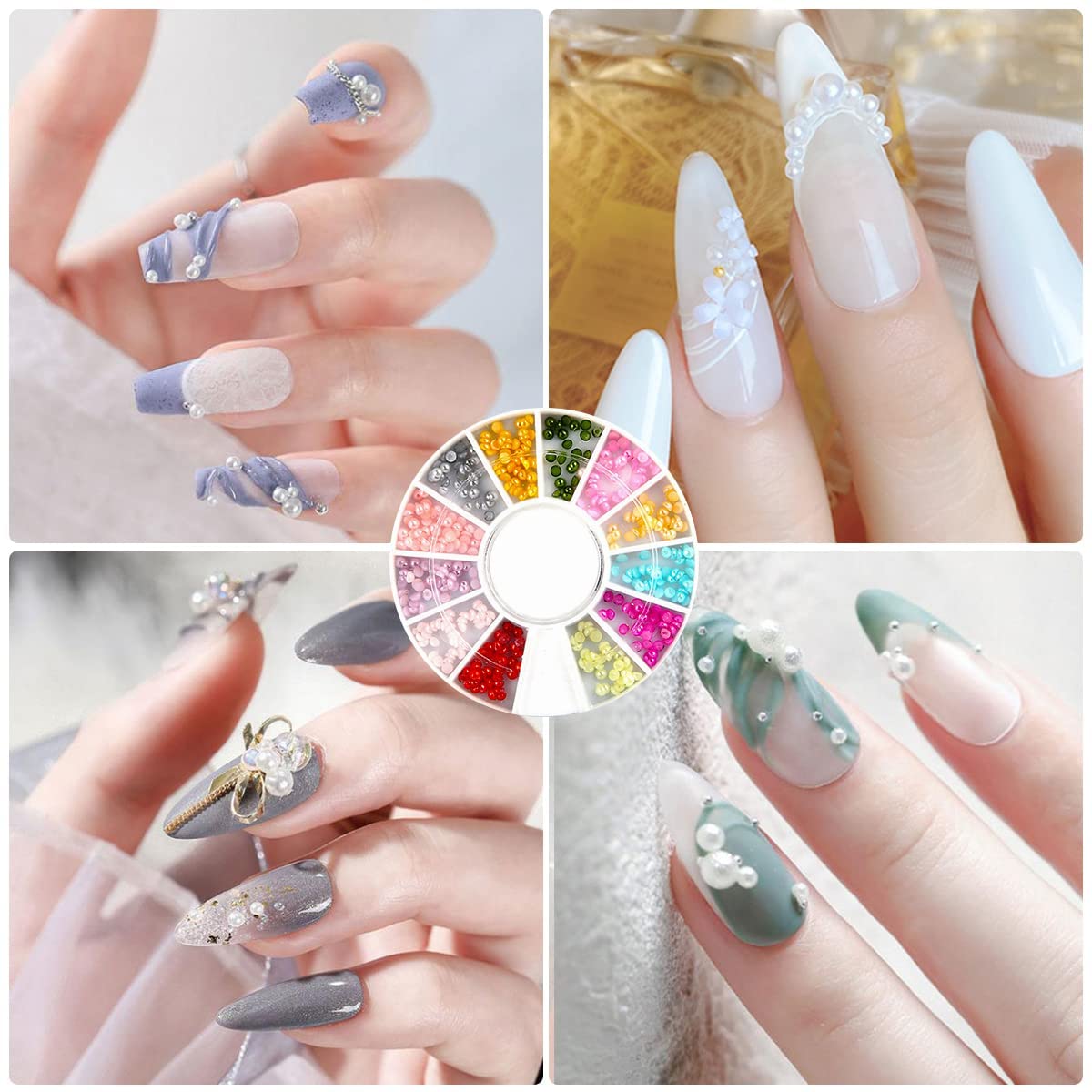 Buransh Transparent Silicone Jelly Nail Stamps Kit with Acrylic Scrapers French Nail Stamper Stamping Polish Manicure Nail Art Tool for Female Woman Girl 2