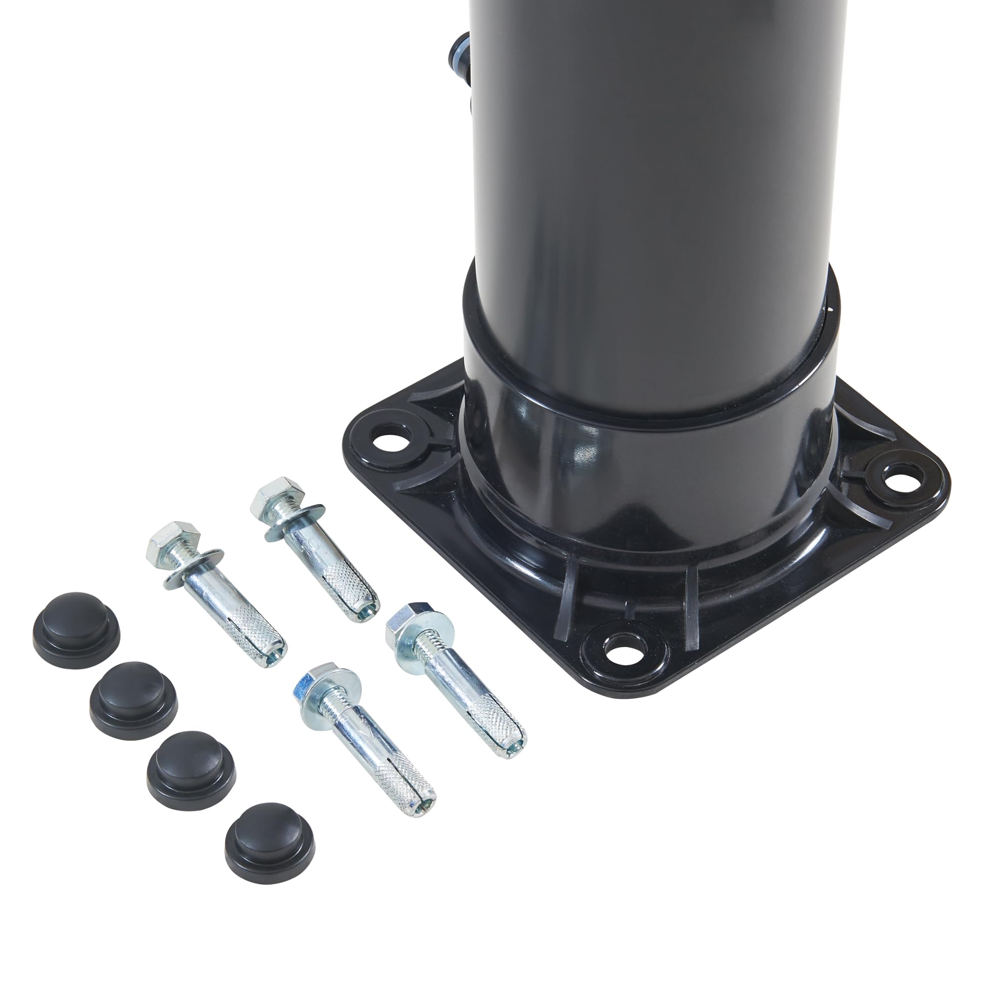 casa.pro Ducha Solar Exterior Kebomi para Piscina Jardín Terraza Temperatura Ajustable máx. 60°C Cabezal Giratorio Grifo para Piés Tanque de 18L Plástico/Metal Altura 216 cm - Negro