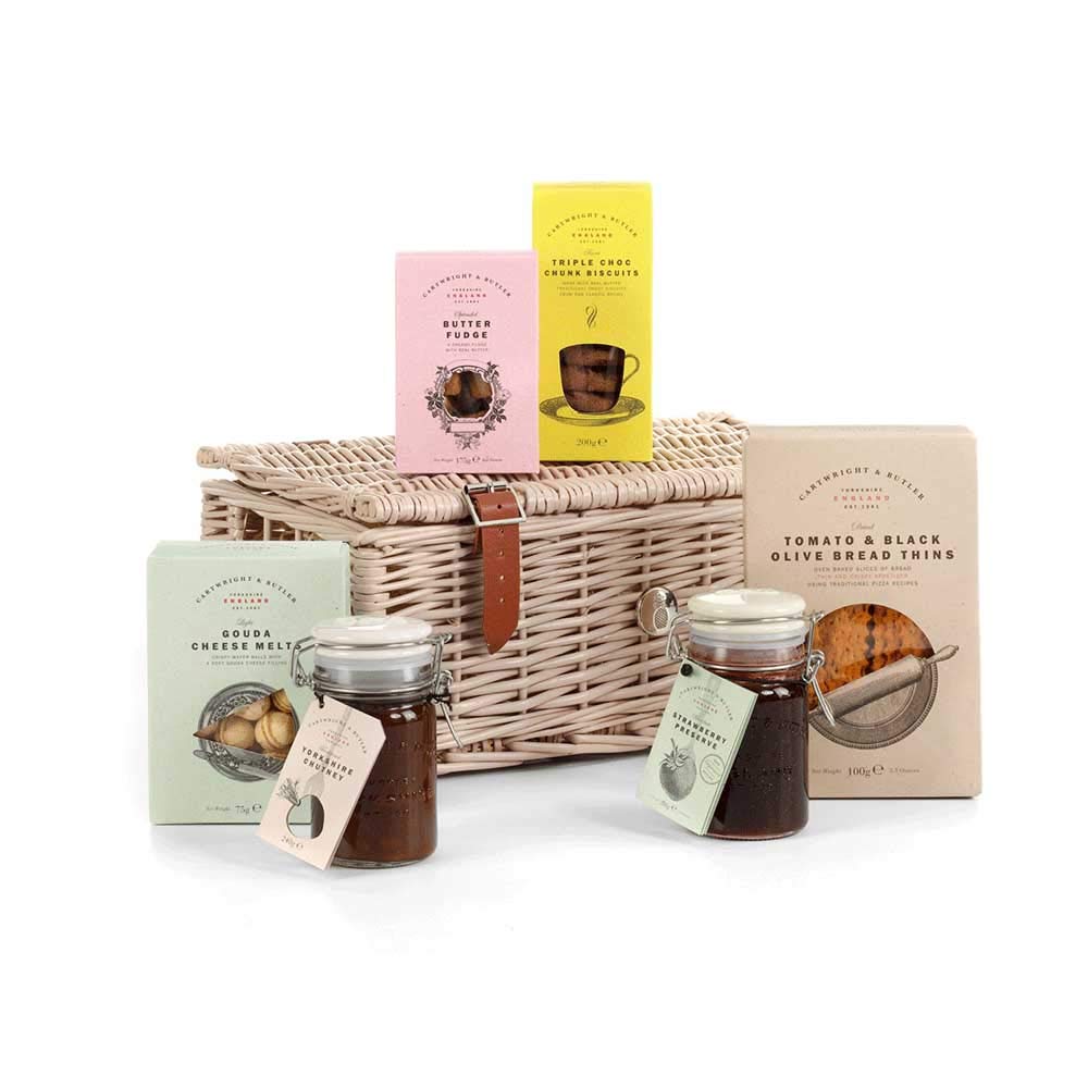 Cartwright & Butler | Ripon Wicker Basket Hamper | Kosz na żywność | Dzień Matki | Luksusowe kosze upominkowe | Wszystkiego najlepszego z okazji urodzin | Rocznica | Dziękuję | Gratulacje