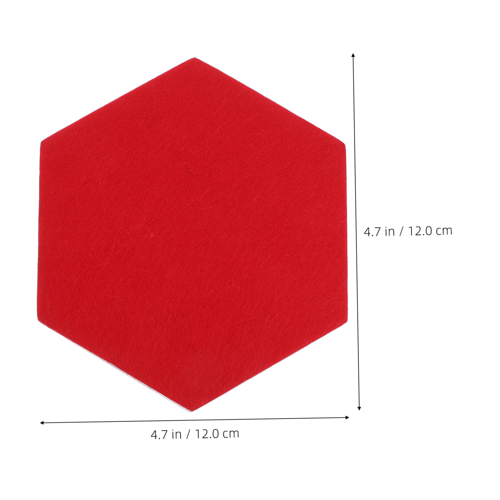 KICHOUSE 12Pcs Hexagon Felt Acoustic Panels for Wall Self Adhesive Bulletin Board Tiles Stylish Wall Decor for Photos and Memos Easy Installation for Home and Office