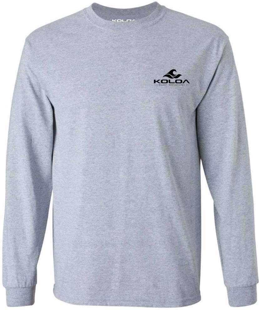 Koloa Surf Mens Hawaiian Boat Classic Logo Long Sleeve Tee in Reg, Big and Tall