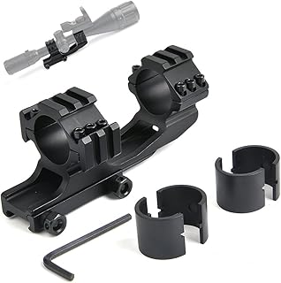 BESTSIGHT Rifle Scope Mount Rings 1 inch/ 30mm Cantilever for 20mm Picatinny Rail Dual Ring Adjustable Shooting - BESTSIGHT
