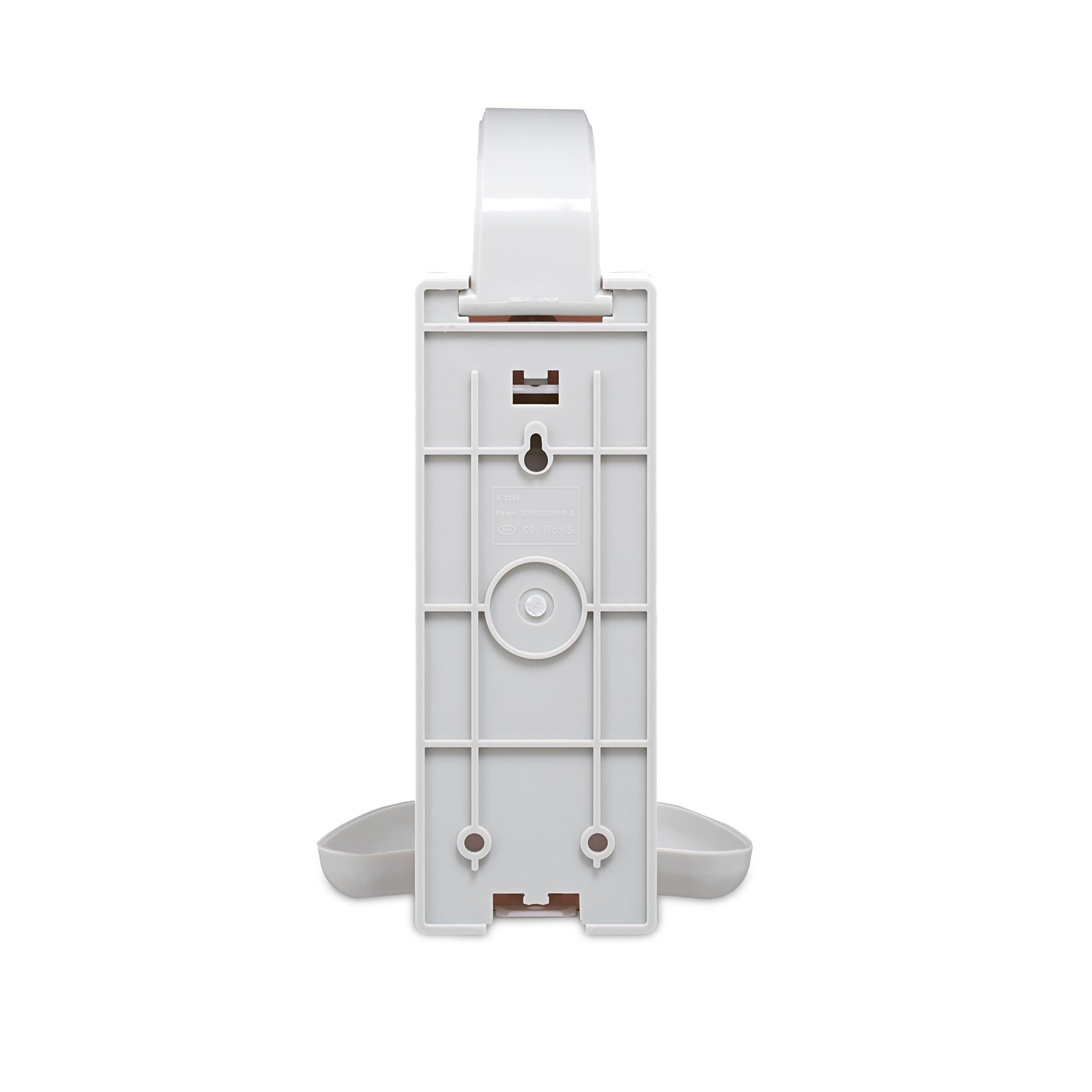 Relaxdays Dispenser di Sapone, Set da 2 Erogatori per Disinfettanti, 500 ml, con Vaschetta di Raccolta, bianco/grigio