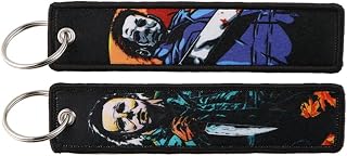 Pinstant Halloween Michael Myers John Carpenter Classic 70s Slasher Horror Movie Film Keychain Key Tag Chain Fob Ring