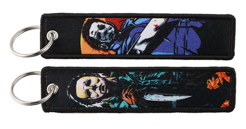 Chaveiro Michael Myers Halloween Classic com Estampa Dupla em Poliéster