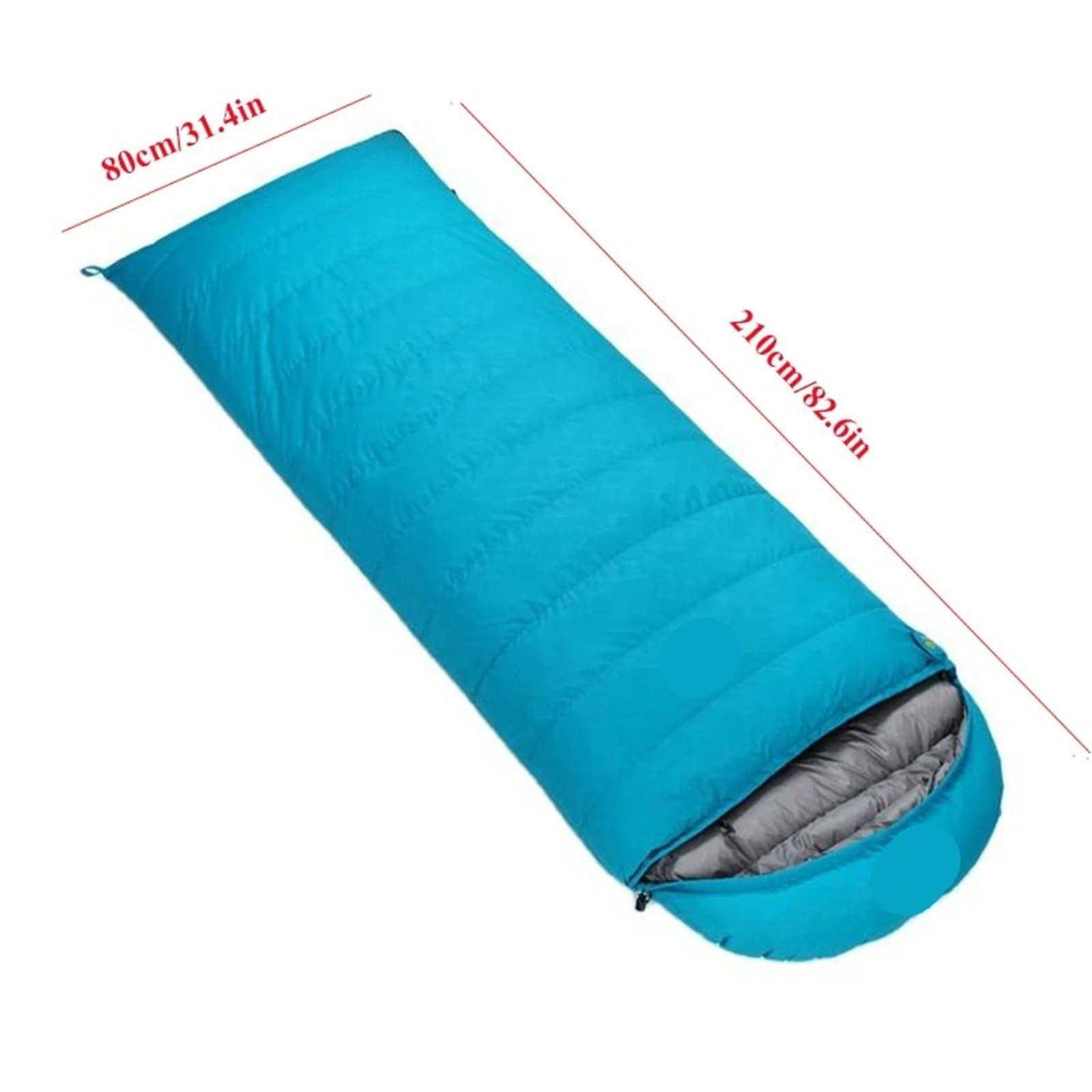 Sacco A Pelo da Campeggio White Goose Down Adult Envelope Sleeping Bag Single Person Outdoor Camping Portable per Campeggio, Viaggi
