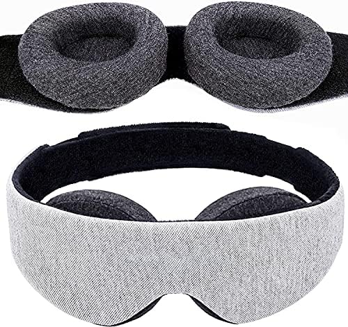 Store2508 Sleep Mask 100% Blackout Eye Mask Zero Eye Pressure Adjustable Eye Cups Guaranteed Deepest Possible Rest Perfect Sleeping Mask for Light Sleepers Travelers Midday Nappers