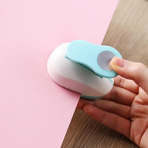 Miniatura 5 de Koogel Juego de 3 perforadores de papel para manualidades, para álbumes de recortes, festivales, tarjetas de felicitación, álbumes de manualidades,