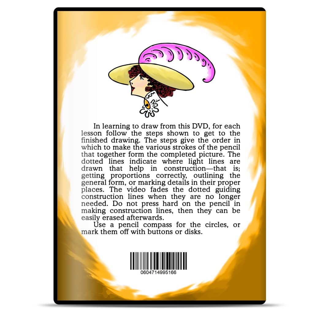 How to Draw Faces in Simple Steps for Kids - Easy Step by Step Drawing Lessons DVD Video Tutorial by E.G. Lutz