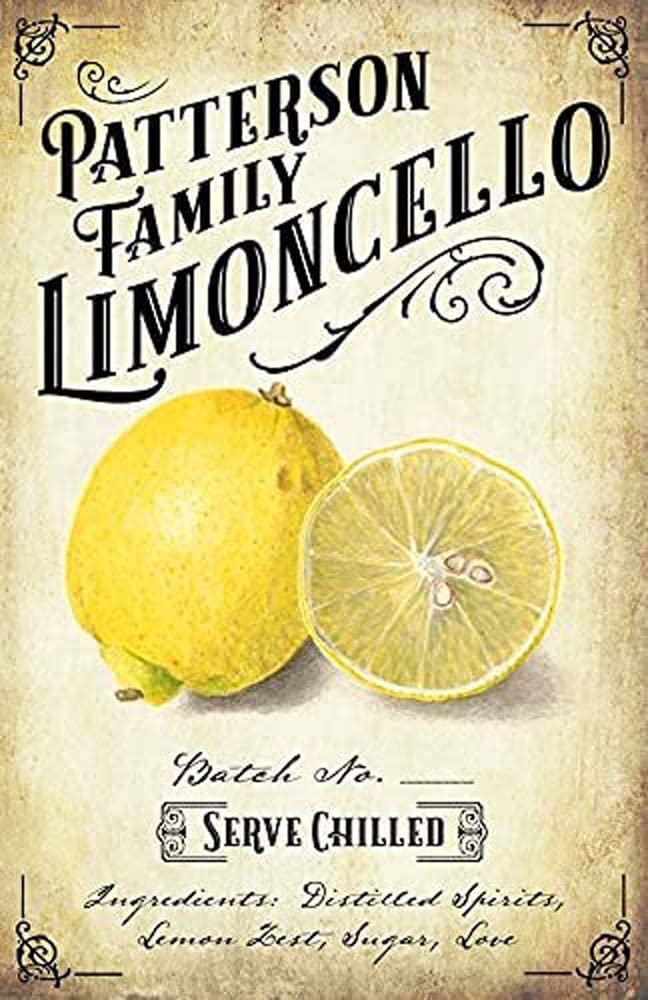 Yunking Yellow Tin Signs Vintage Kitchen Limoncello For Lemon Metal Sign Vintage Home Decor Rustic Aluminum Tin Signs Wall Art Metal Poster For Garage Bar 8X12 Inch