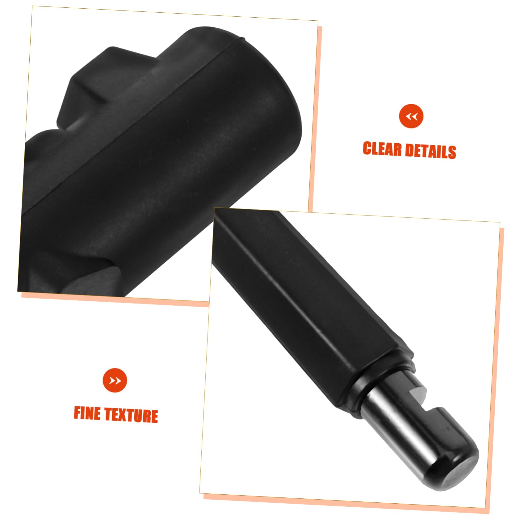 Lucchetto in Silicone e Ferro Nero per Bicicletta a U | Taglio Anti-sezione, Struttura ad Alta Resistenza, Apertura Doppia, Design Elegante