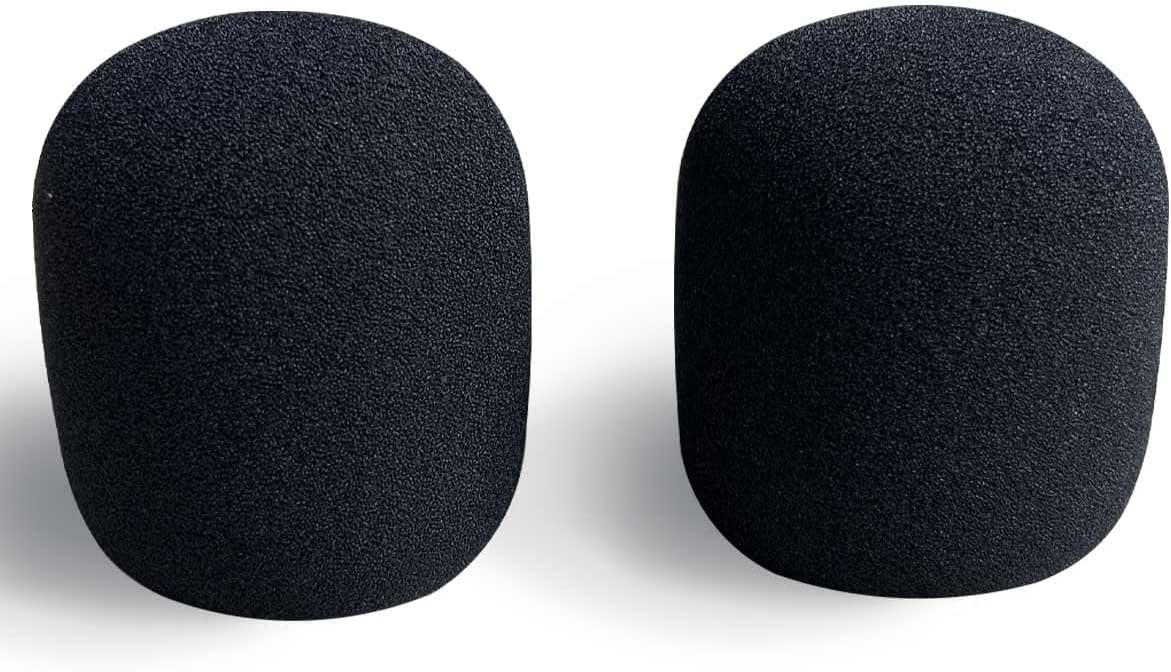 Foam Windscreen Mic Cover For Blue Yeti, Foam Wind screen Microphone Cover Compatible With Blue Yeti mic and Yeti Pro Microphone(2 PCS)