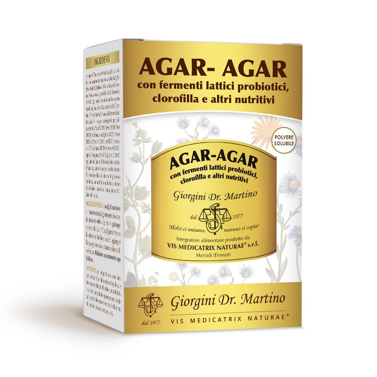 Dr Giorgini AGAR-AGAR FERMENTI CLOROFILLA NUTRITIVI polvere solubile - 150 g