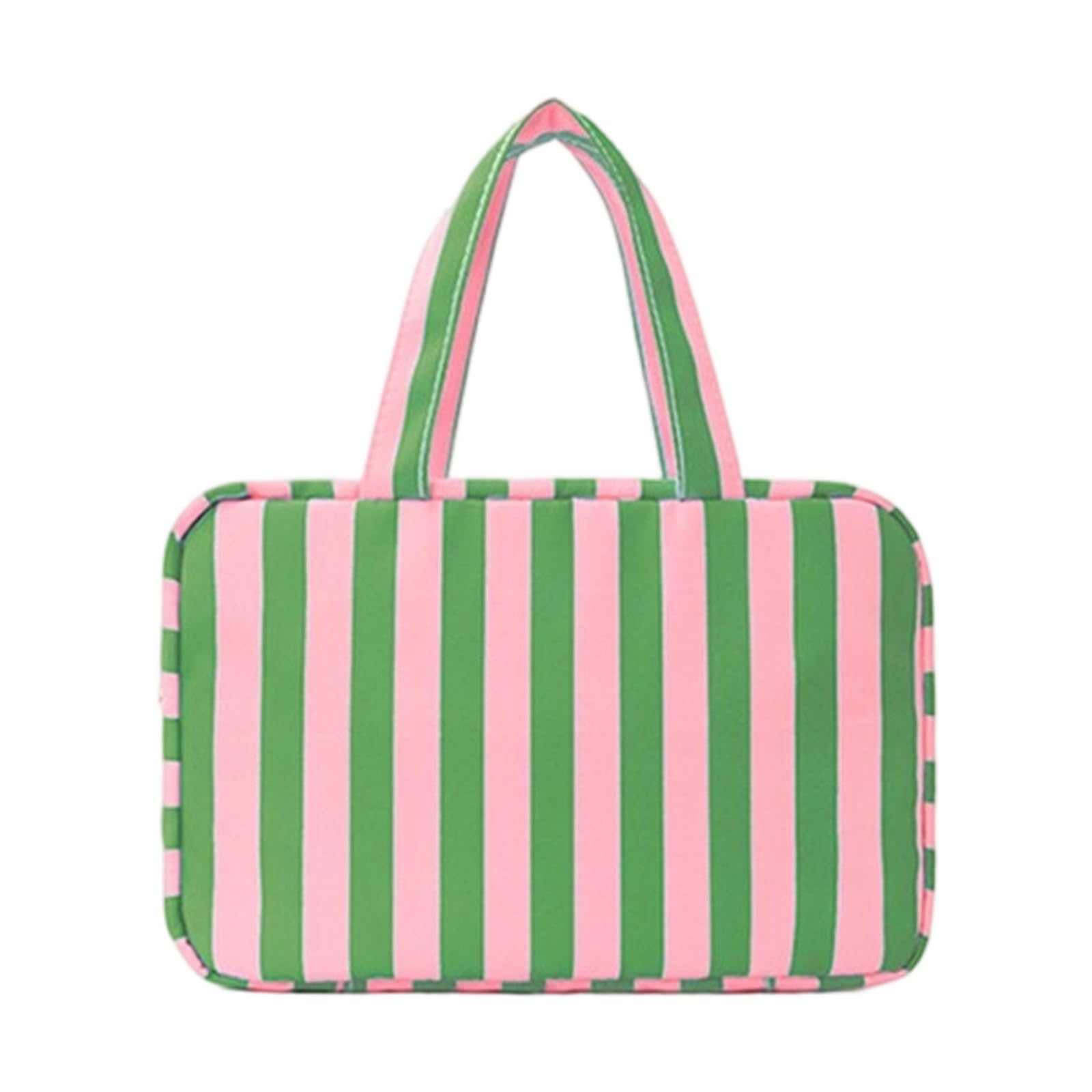 Hsyzygian Fashionable Striped Wet Dry Separated Toiletry Case Perfect for Business Trips and Vacation Packing Business Trip Planner