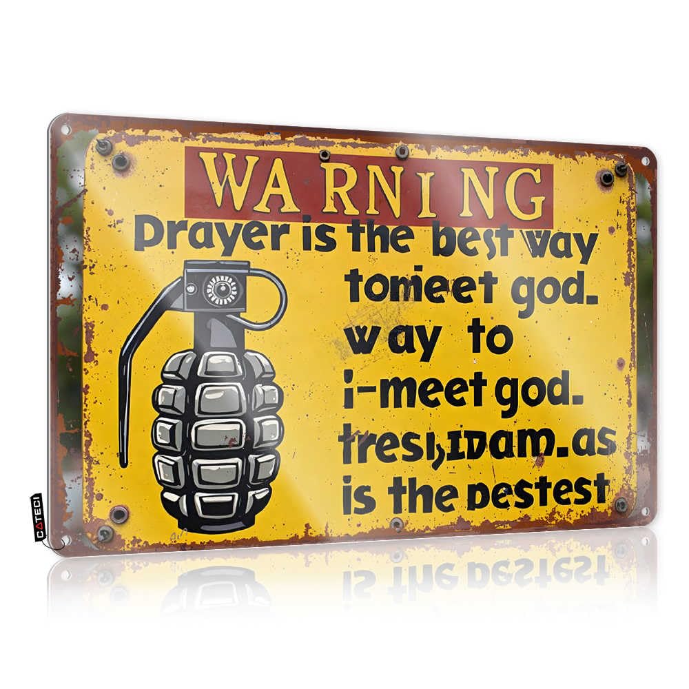 Panneau grunge vintage Prayer pour habiller un mur vide de maison ou sous-sol