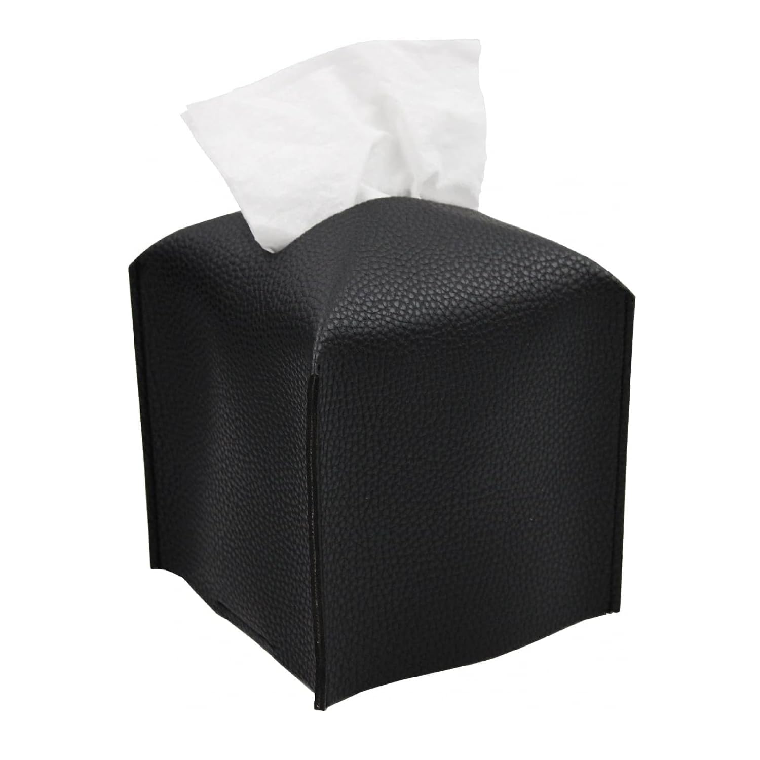 Tissue Box, PU Leather Cube Tissue Holder Box Holder, Cube Tissue Paper Holder and Cover Holder for Bathroom Vanity Countertop Tabletop Car