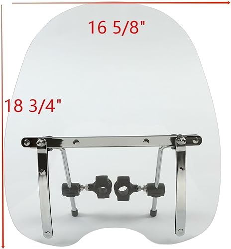 Miniatura 3 de Parabrisas para parabrisas Kawasaki Vulcan VN 500 750 800 900 1500 1600 1700 - Amarillo brillante