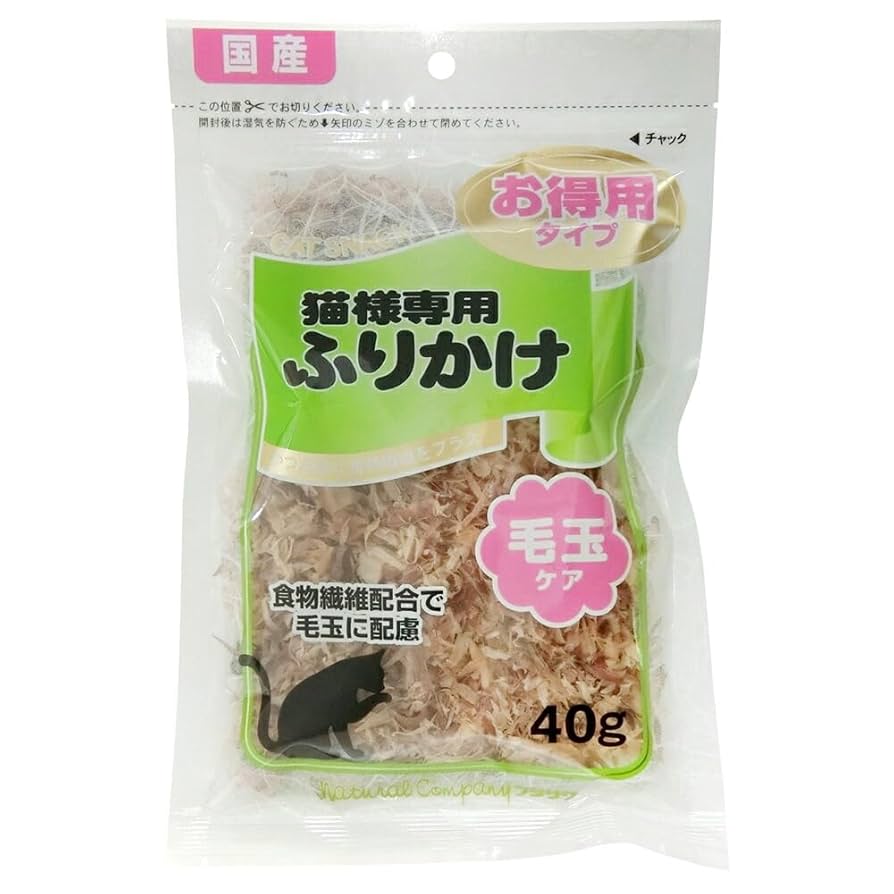 Amazon | 藤沢商事 猫様専用ふりかけ 毛玉ケア 40g | 藤沢商事