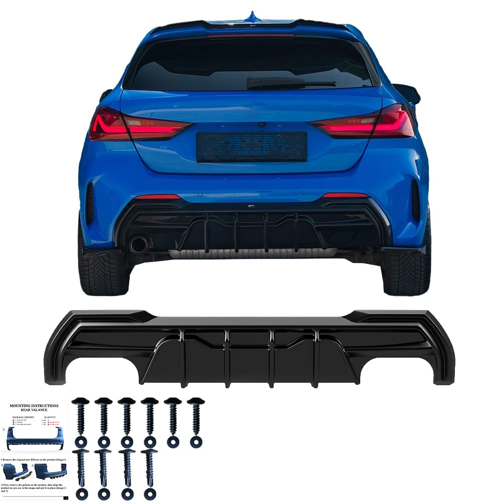 Heckdiffusor kompatibel mit BMW 1er F40 M-Pack/M135i 2019–2024